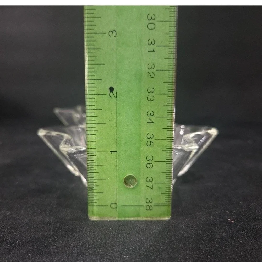 Anchor Hocking Six‎ Point Star Candlestick Holders, Set of 2, Vintage Votive